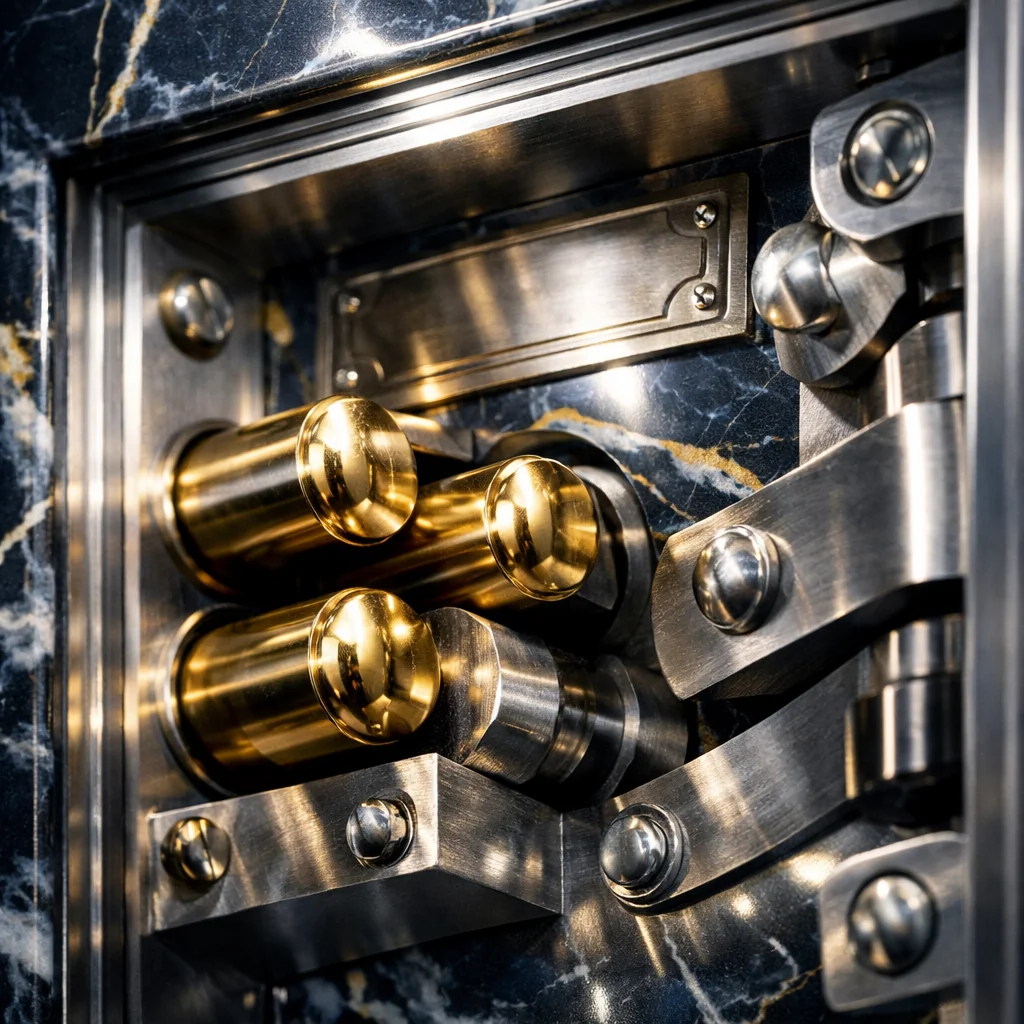 Marmeren speelzaal met gouden accenten